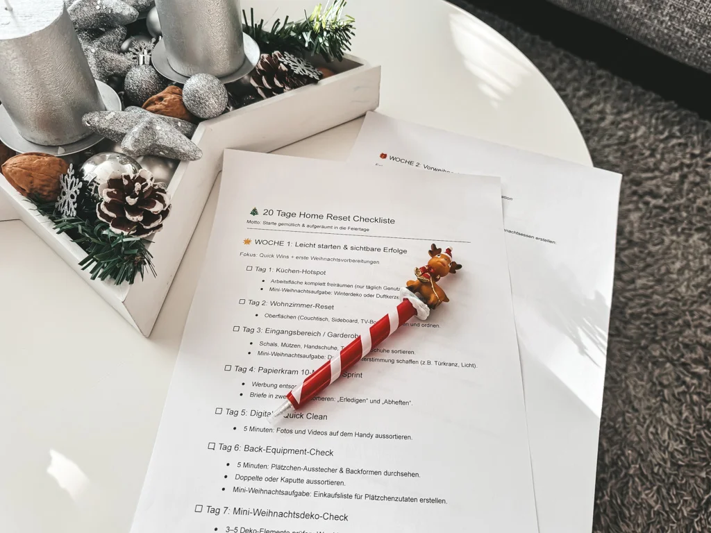20 Days Home Reset: Order & Relaxation Before Christmas